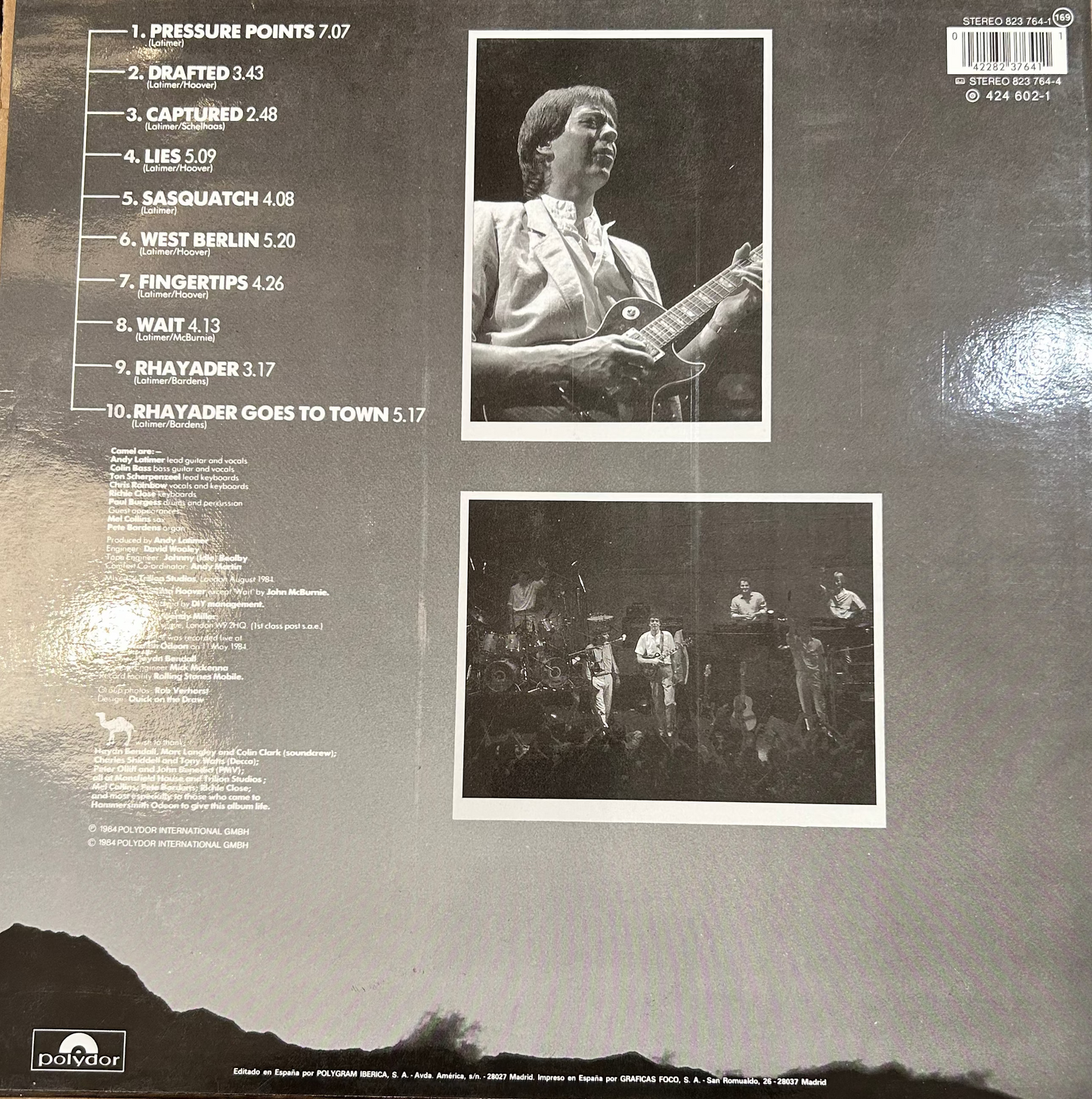 LP Camel ‎– Pressure Points - Live In Concert Gebraucht