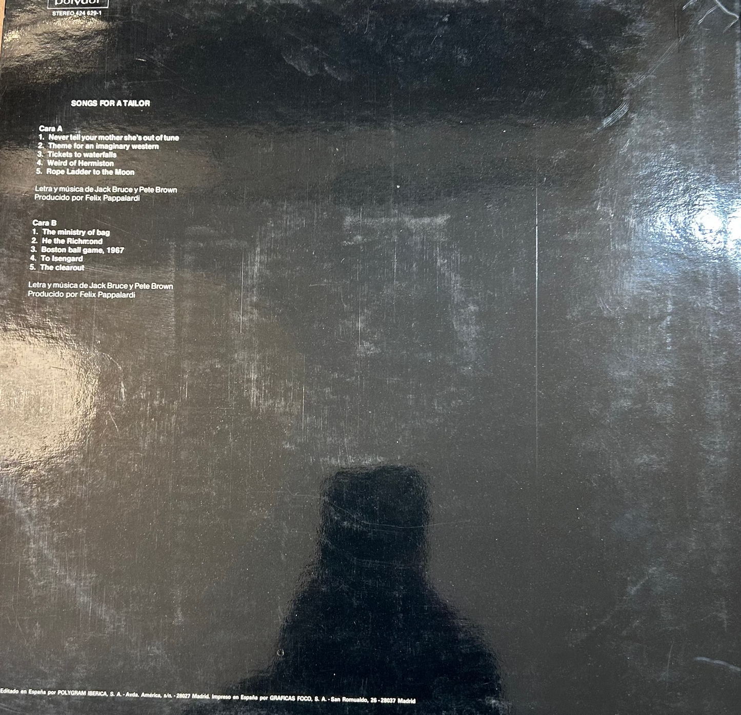 LP Jack Bruce ‎– Songs For A Tailor Gebraucht