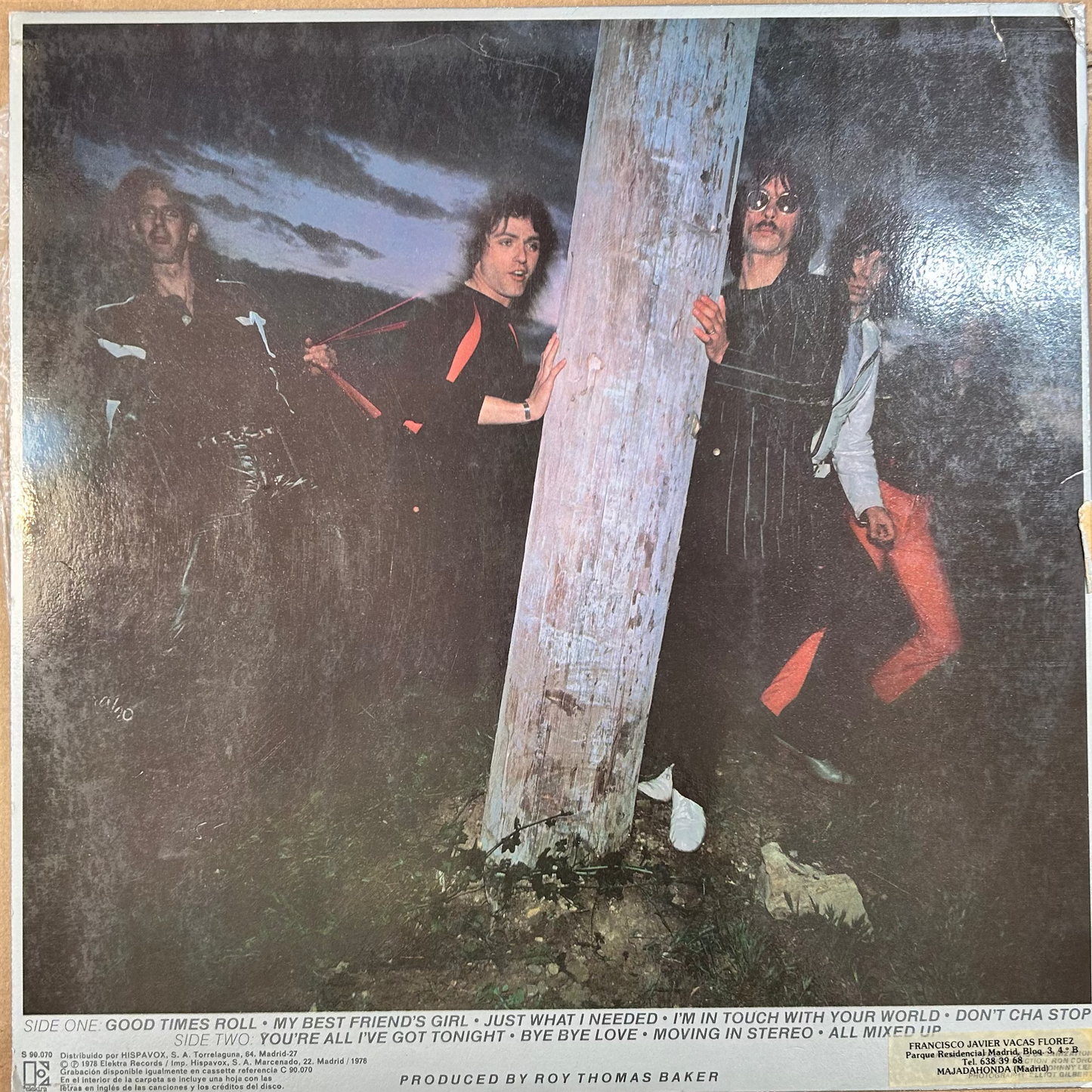 LP The Cars ‎– The Cars Gebraucht