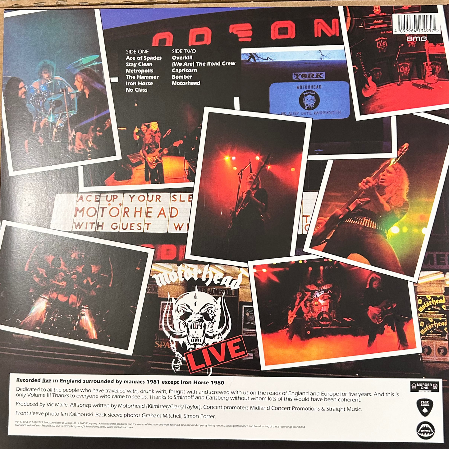 LP Motörhead – No Sleep 'Til Hammersmith gebraucht (Exemplar)