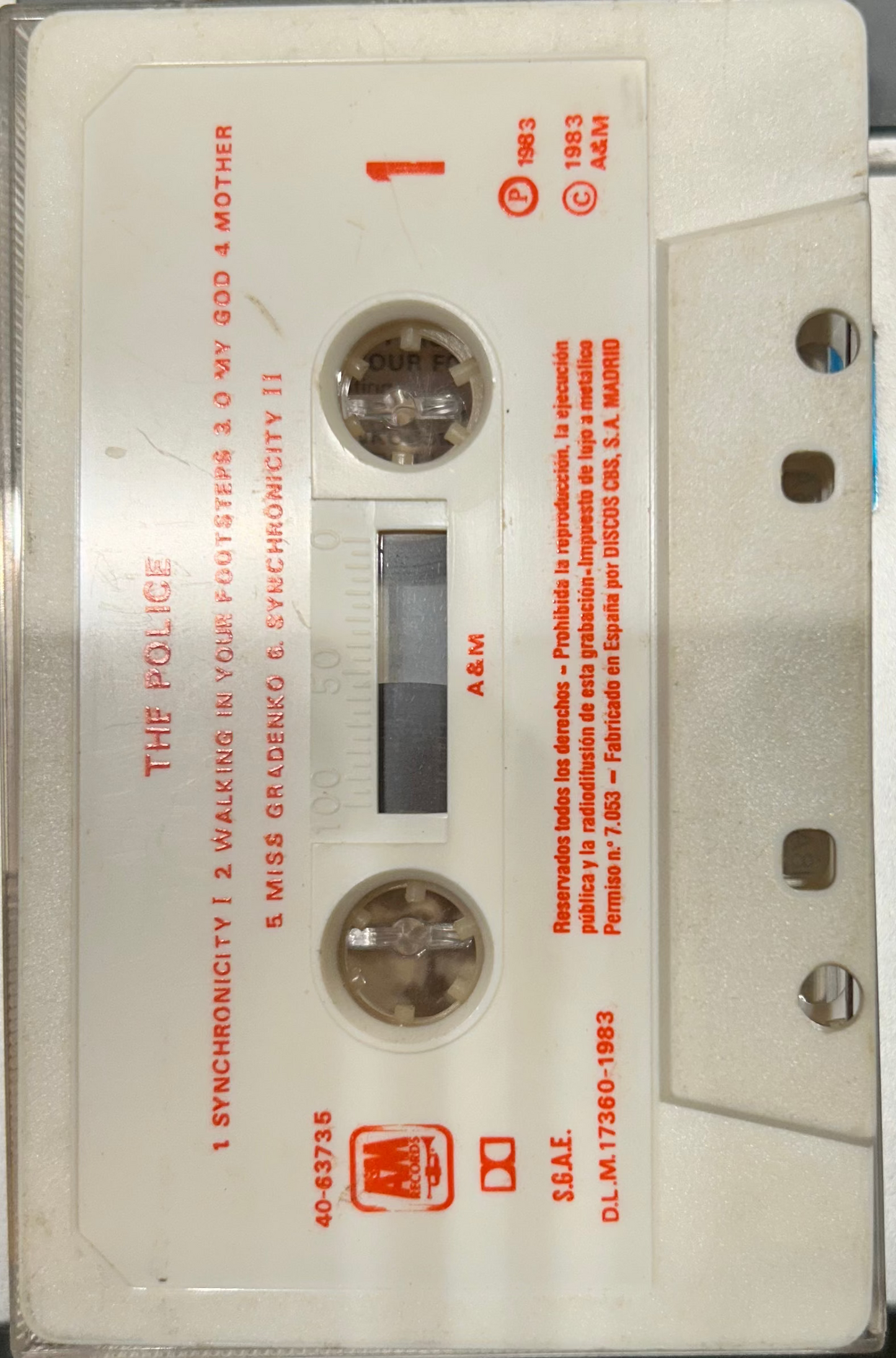 CASSETTE The Police – Synchronicity 2ª Mano (Producto exclusivo recogida en tienda)