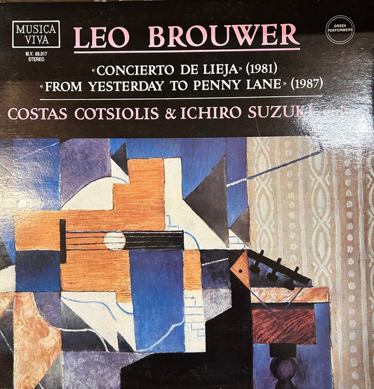 LP Leo Brouwer – Concierto De Lieja (1981), From Yesterday To Penny Lane (1987) Gebraucht