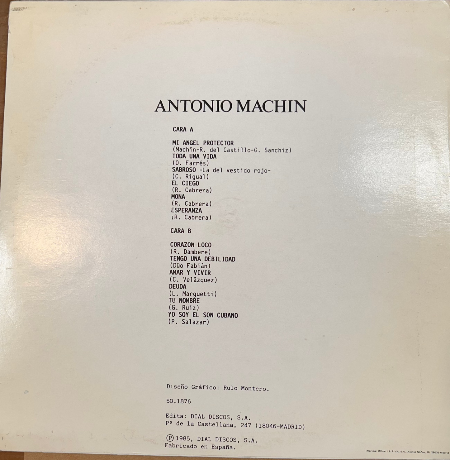 LP Antonio Machin - Toda una vida gebraucht (Exklusivprodukt, nur zur Abholung im Laden)