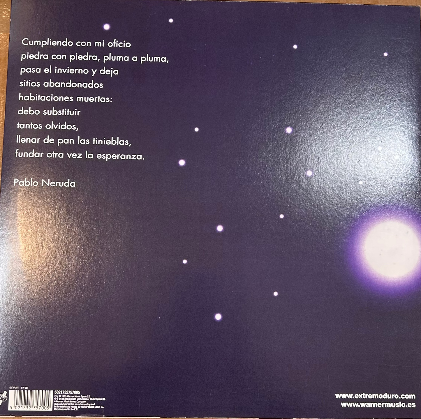 LP Extremoduro ‎– Pedrá 2. Hand