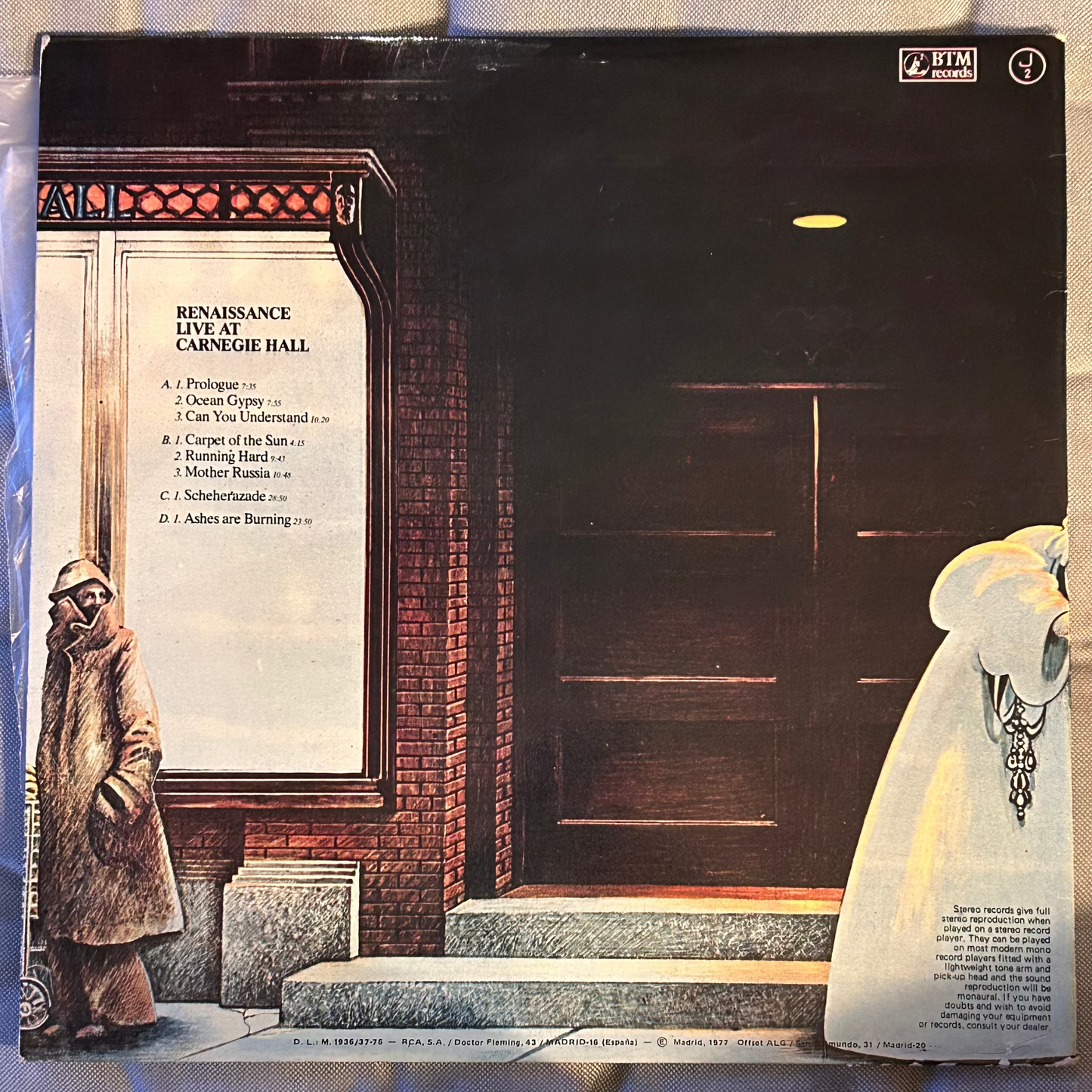 LP Renaissance – Live At Carnegie Hall 2ª Mano