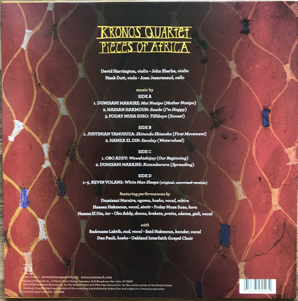 LP Kronos Quartet – Pieces Of Africa Nuevo precintado
