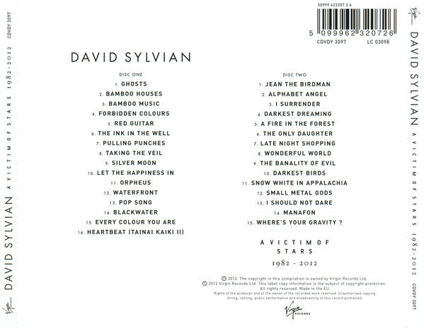 CD David Sylvian – A Victim Of Stars 1982 - 2012 Neu, eingeschweißt