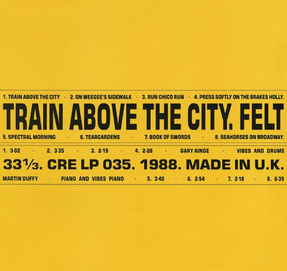 LP Felt ‎– Train Above The City  Nuevo precintado