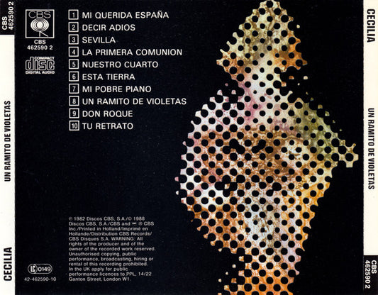 CD Cecilia – Un Ramito De Violetas 2ª Mano