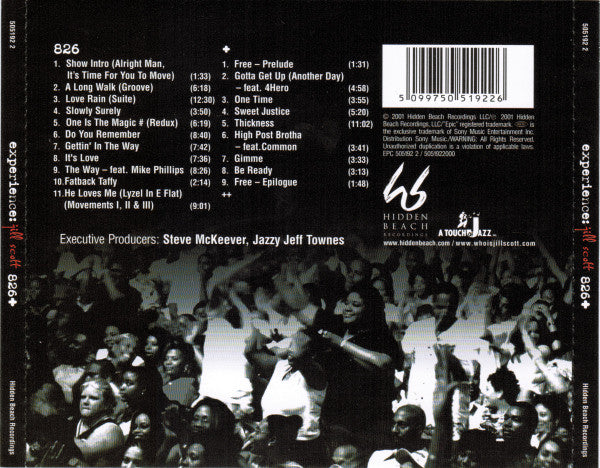 CD Jill Scott – Experience: Jill Scott 826+ Nuevo precintado