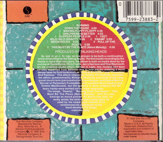 CD Talking Heads – Speaking In Tongues Ed. USA 2ª Mano