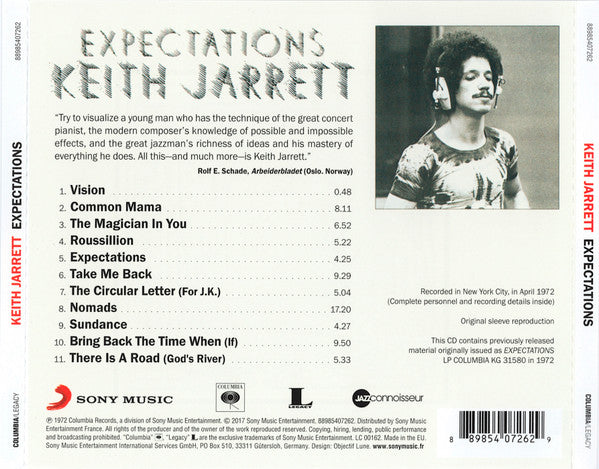 CD Keith Jarrett – Expectations Nuevo precintado