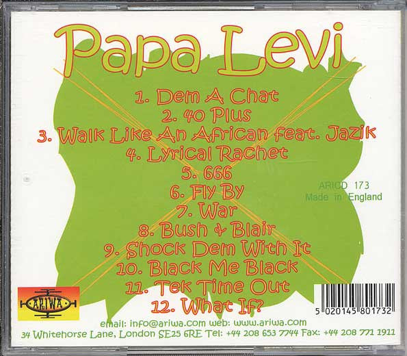 CD Papa Levi ‎– Lyric's, Tricks & Politics Nuevo precintado