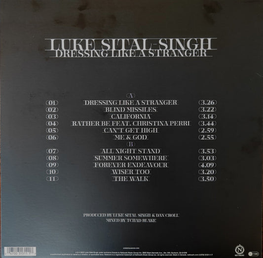 LP Luke Sital-Singh ‎– Dressing Like A Stranger Nuevo precintado