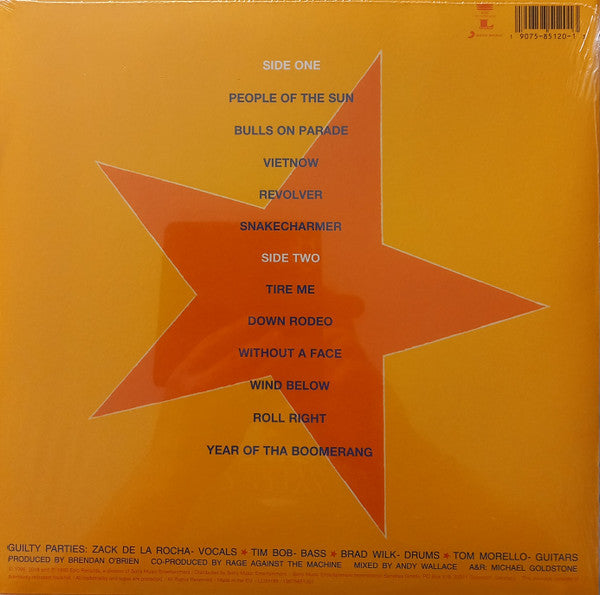 LP Rage Against The Machine ‎– Evil Empire Nuevo precintado