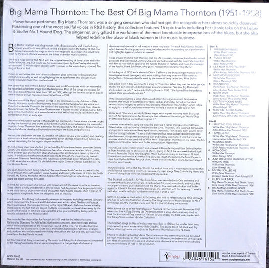 LP Big Mama Thornton – The Best Of Big Mama Thornton 1951 To 1958 Nuevo precintado