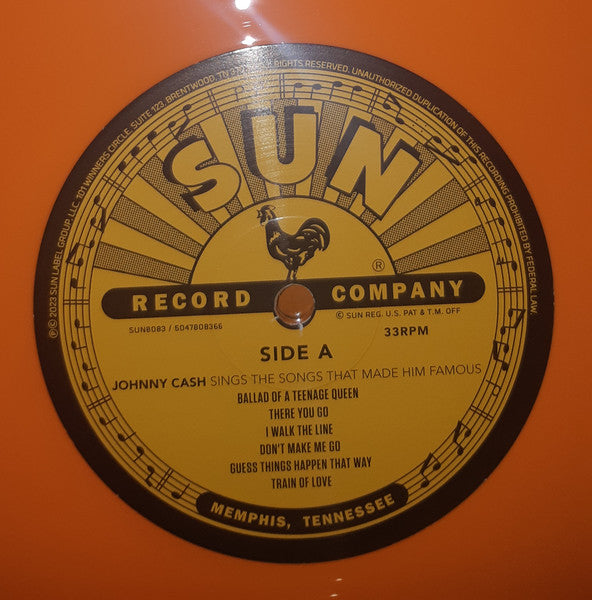 LP Johnny Cash – Johnny Cash Sings The Songs That Made Him Famous Nuevo precintado