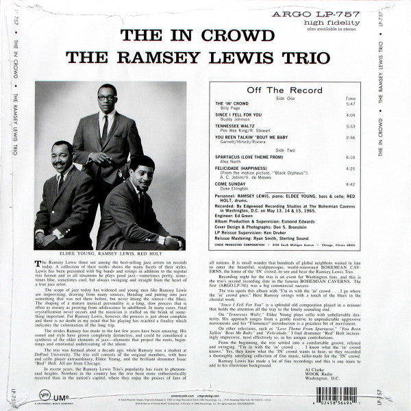 LP The Ramsey Lewis Trio ‎– The In Crowd Nuevo precintado