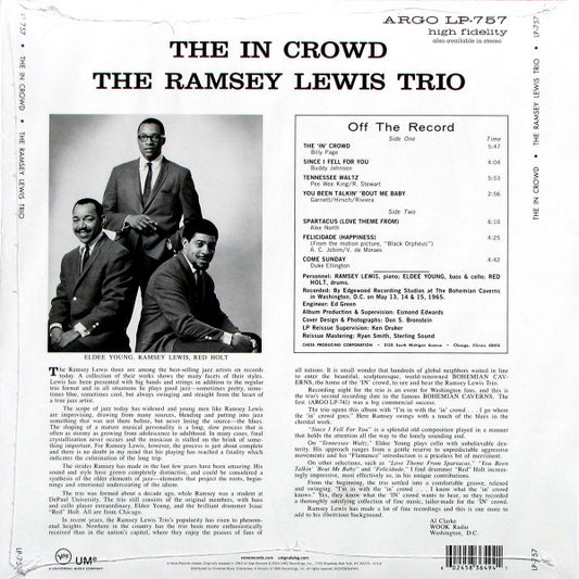 LP The Ramsey Lewis Trio ‎– The In Crowd Nuevo precintado