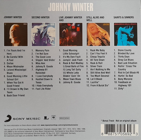 CD Johnny Winter ‎– Original Album Classics Neu, versiegelt