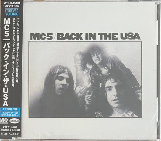 CD MC5 ‎– Back In The USA  Nuevo precintado