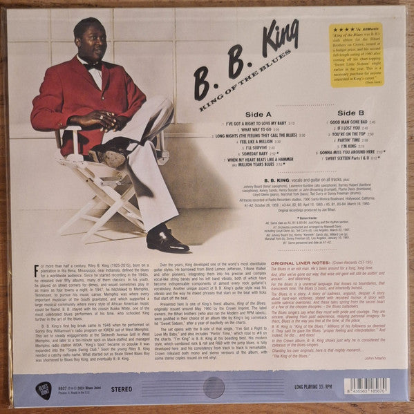 LP B.B. King – King Of The Blues Nuevo precintado