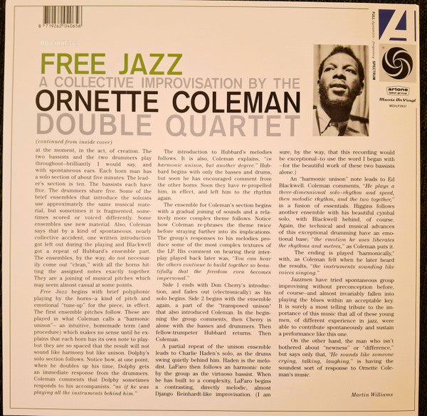 LP The Ornette Coleman Double Quartet – Free Jazz Nuevo precintado