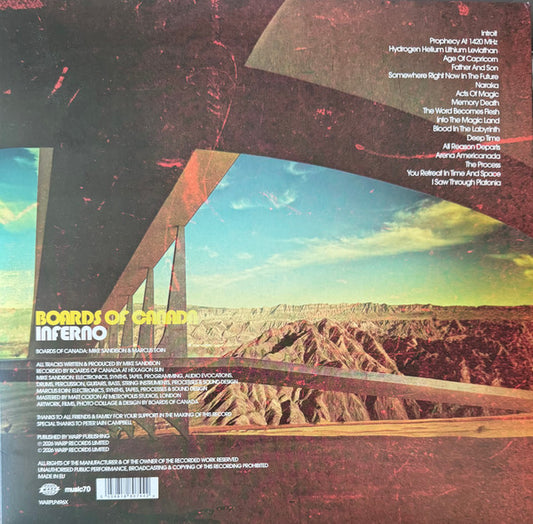 LP Boards Of Canada ‎– Inferno Nuevo precintado