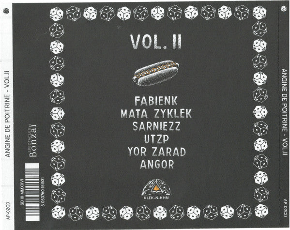CD Angine De Poitrine ‎– Vol. II Nuevo precintado