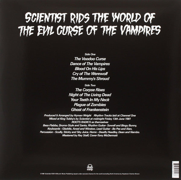 LP Scientist ‎– Scientist Rids The World Of The Evil Curse Of The Vampires Nuevo precintado