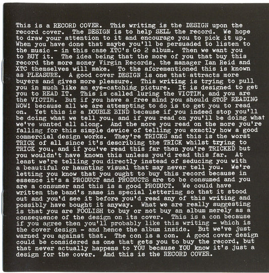 CD XTC ‎– Go 2 Nuevo precintado