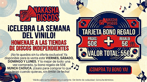 Bono Semana Record Store Day 50 + 5 euros de regalo - DISCOS NAKASHA