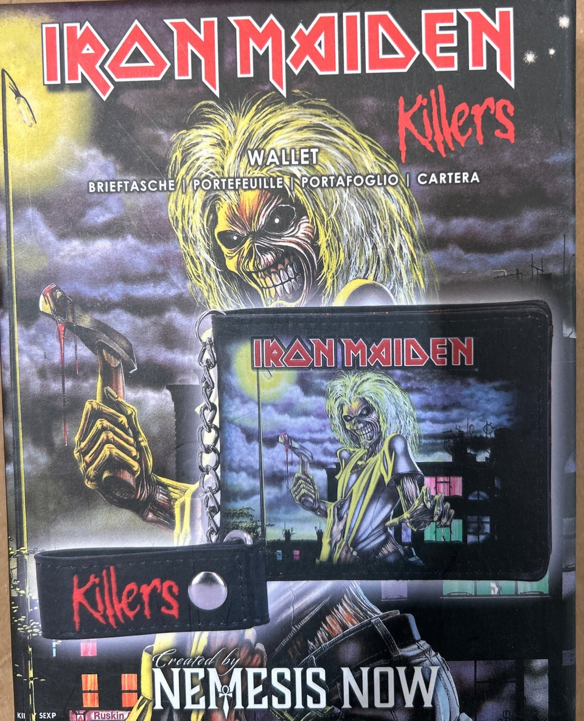 Cartera Iron Maiden Nueva en caja oficial - DISCOS NAKASHA