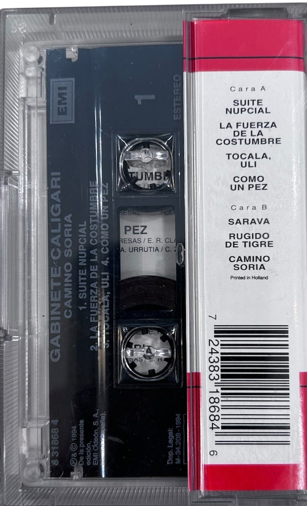 CASSETTE Gabinete Caligari - Camino a Soria - DISCOS NAKASHA