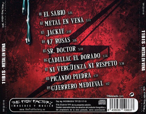 CD 11 Bis – Metal En Vena Nuevo precintado - DISCOS NAKASHA