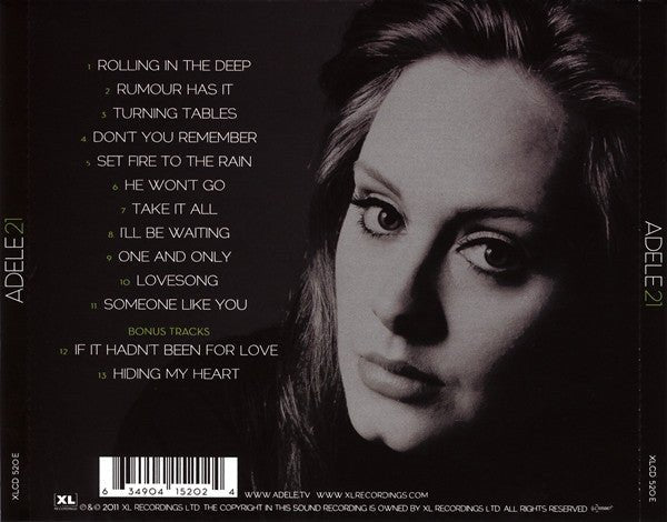 CD Adele – 21 2ª Mano (Producto exclusivo recogida en tienda) - DISCOS NAKASHA