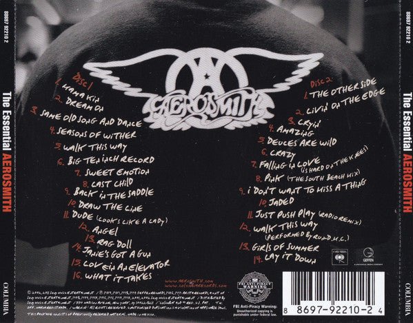 CD Aerosmith ‎– The Essential Aerosmith Ed. Americana Nuevo precintado - DISCOS NAKASHA