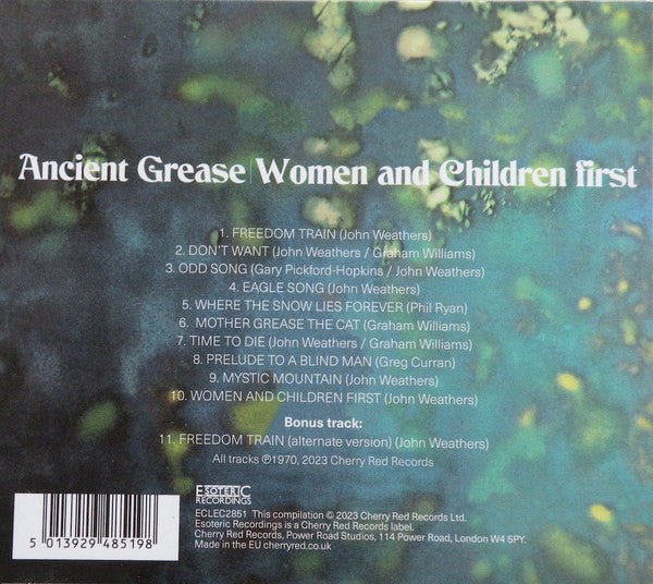 CD Ancient Grease ‎– Women And Children First Nuevo precintado - DISCOS NAKASHA