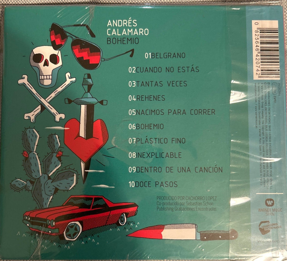 CD Andrés Calamaro ‎– Bohemio Nuevo precintado - DISCOS NAKASHA