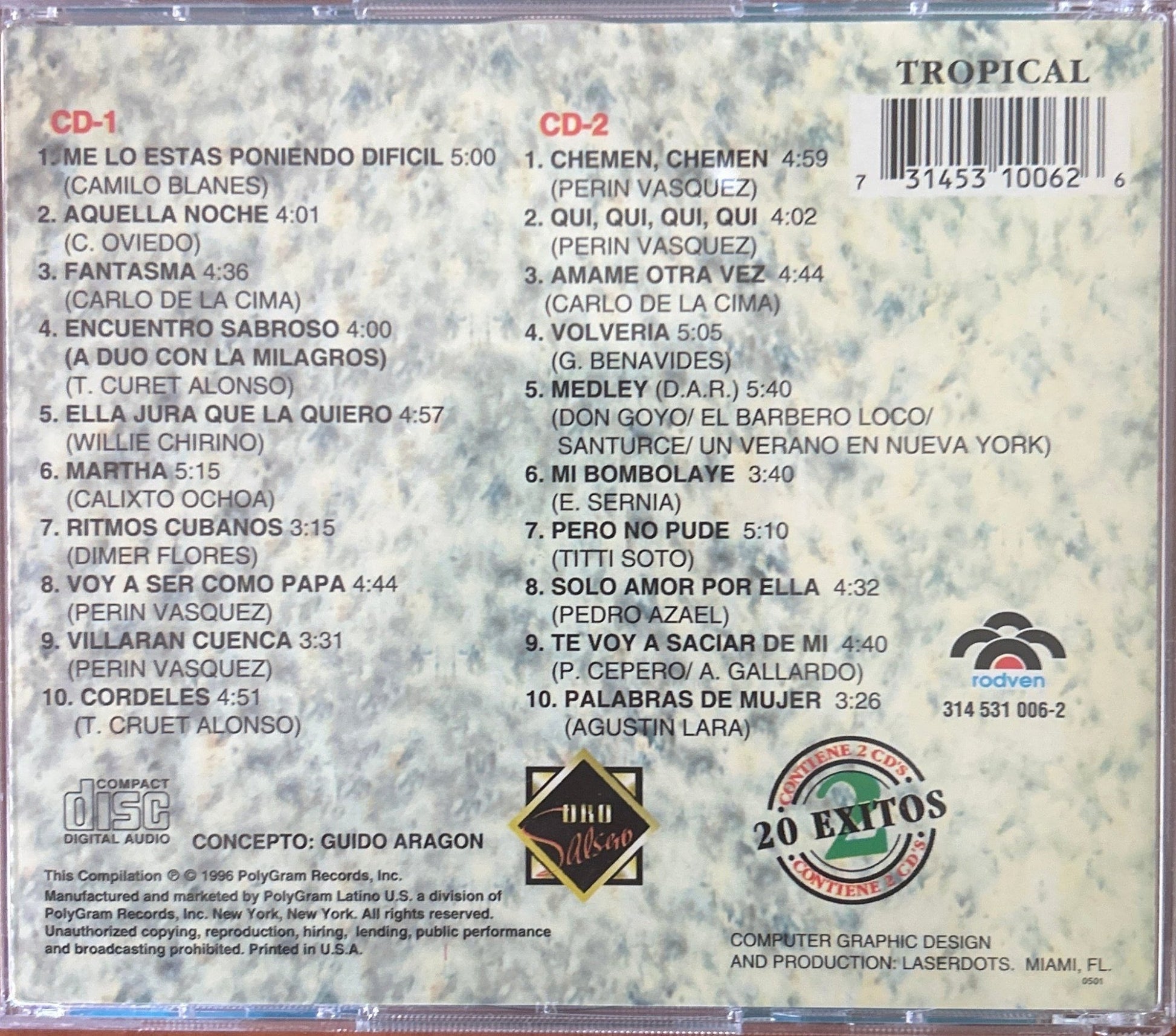 CD Andy Montañez – 20 Exitos 2ª Mano - DISCOS NAKASHA