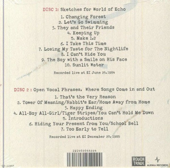 CD Arthur Russell – Sketches For World Of Echo & Open Vocal Phrases Where Songs Come In And Out Nuevo precintado - DISCOS NAKASHA