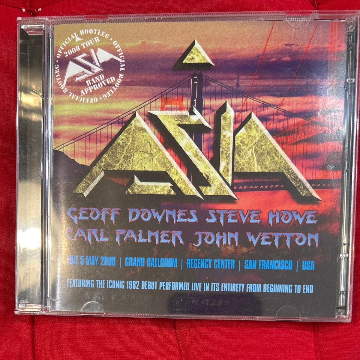 CD Asia – Live In San Francisco 2008 2ª Mano - DISCOS NAKASHA