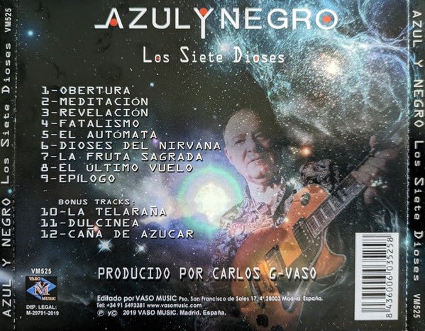 CD Azul Y Negro – Los Siete Dioses 2ª mano - DISCOS NAKASHA
