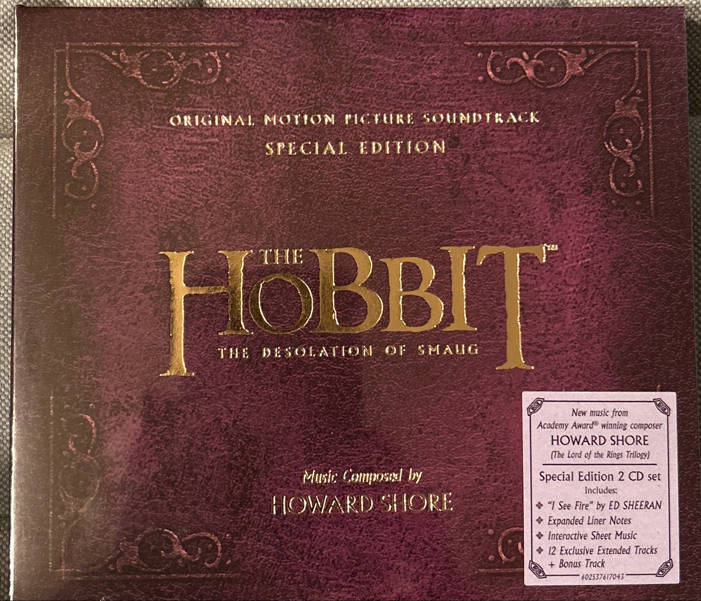 CD Banda Sonora - Howard Shore – The Hobbit: The Desolation Of Smaug Nuevo precintado - DISCOS NAKASHA