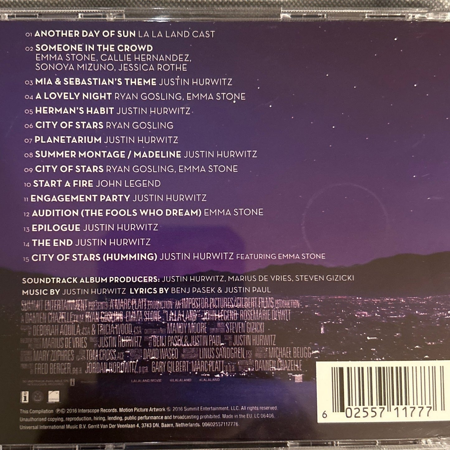 CD Banda Sonora - Justin Hurwitz ‎– La La Land 2ª Mano - DISCOS NAKASHA