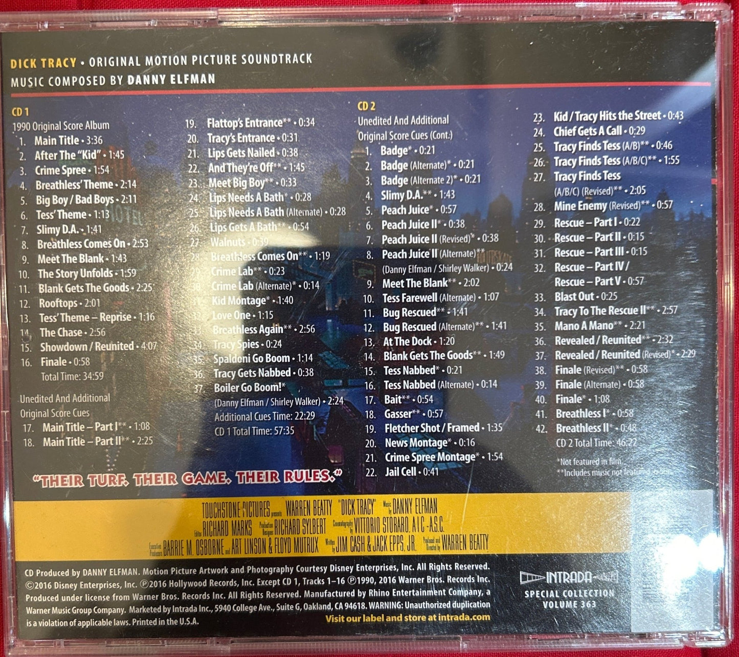 CD Banda Sonora Original Danny Elfman ‎– Dick Tracy (Madonna) 2ª Mano - DISCOS NAKASHA