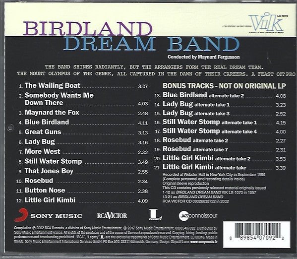 CD Birdland Dream Band Conducted By Maynard Ferguson – Birdland Dream Band Nuevo precintado - DISCOS NAKASHA
