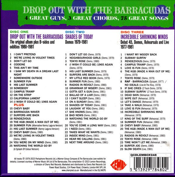 CD Box set Barracudas ‎– Drop Out With The Barracudas Nuevo precintado - DISCOS NAKASHA