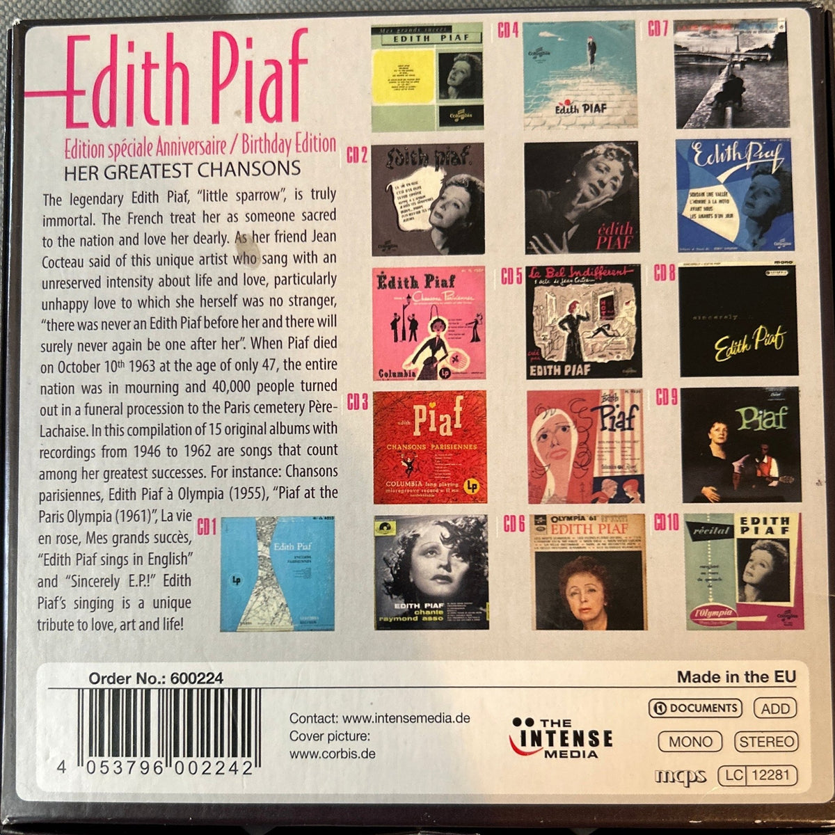 CD Box Set Edith Piaf ‎– Edition Spéciale Anniversaire Birthday Edition 2ª Mano - DISCOS NAKASHA