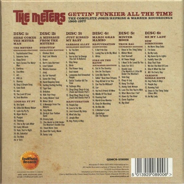 CD Box set The Meters ‎– Gettin' Funkier All The Time (The Complete Josie/Reprise & Warner Recordings 1968 - 1977) Nuevo precintado - DISCOS NAKASHA